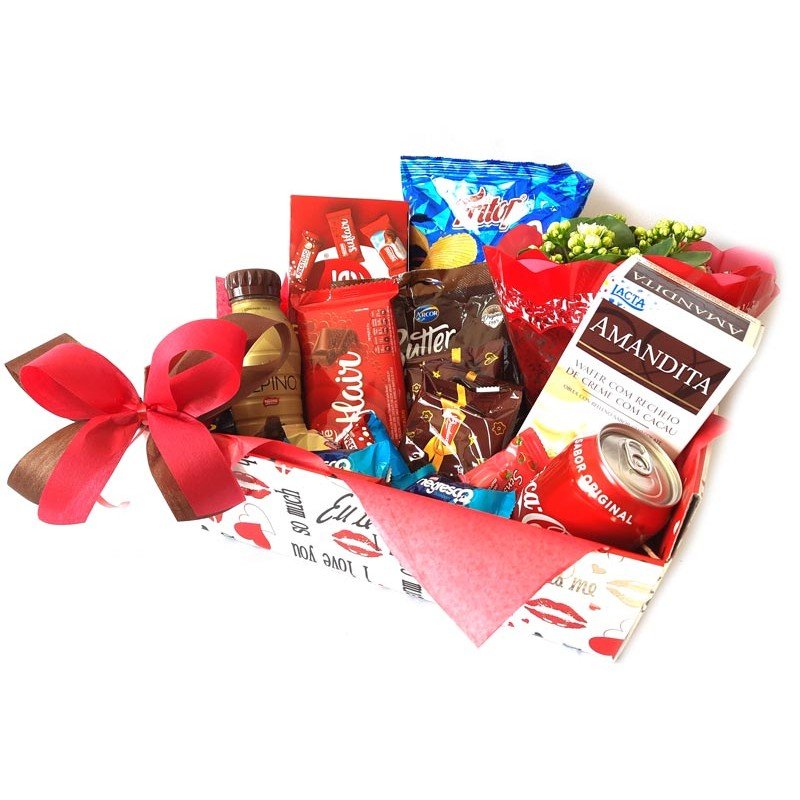 Caixa de Chocolate Love com 60 Itens